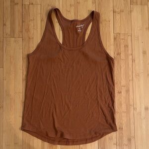Universal Thread Chestnut Ribbed Racerback Tank